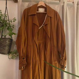 ZARA_Burnt Orange/Mustard TRENCH jacket (lightweight)